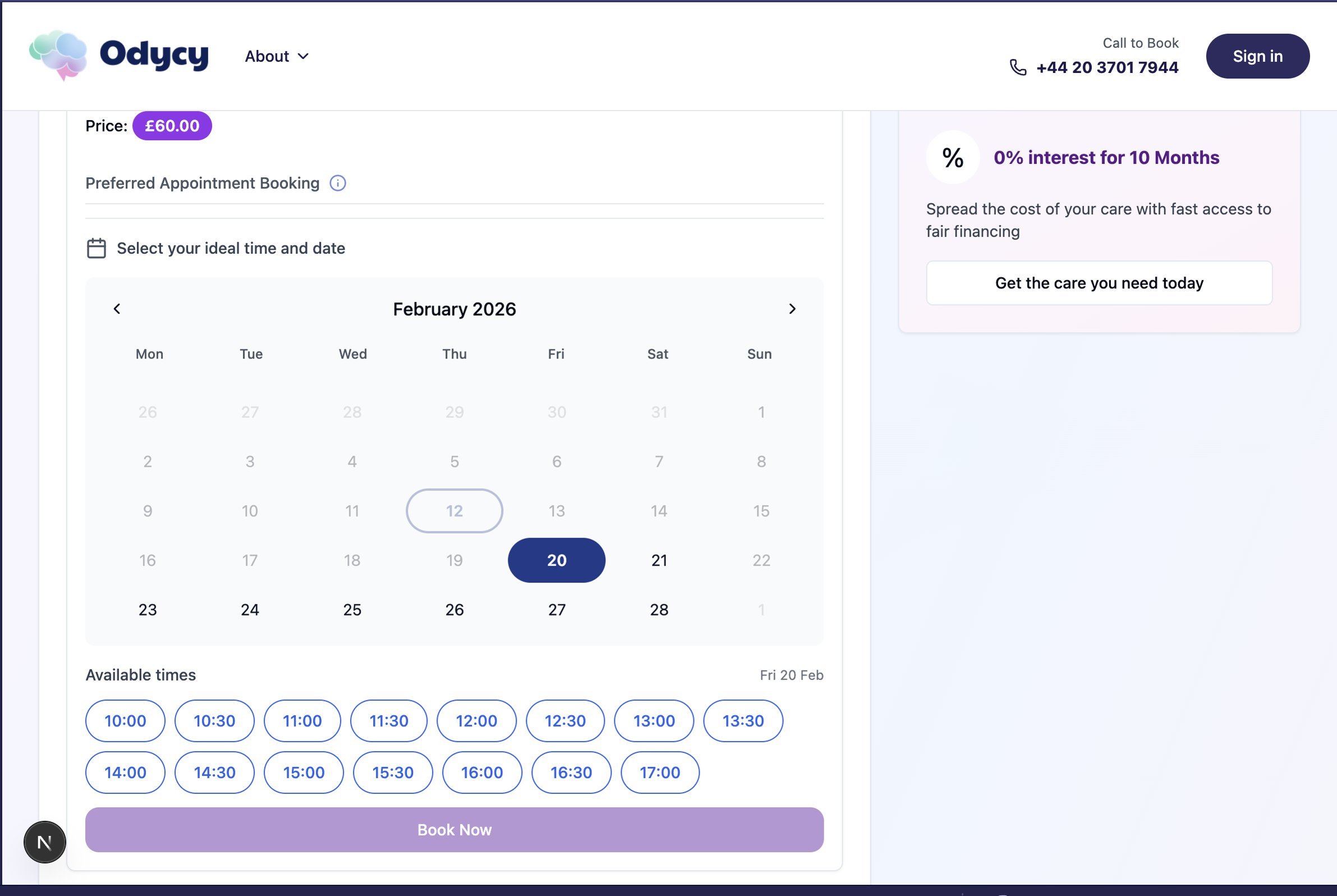 Provider View Availability