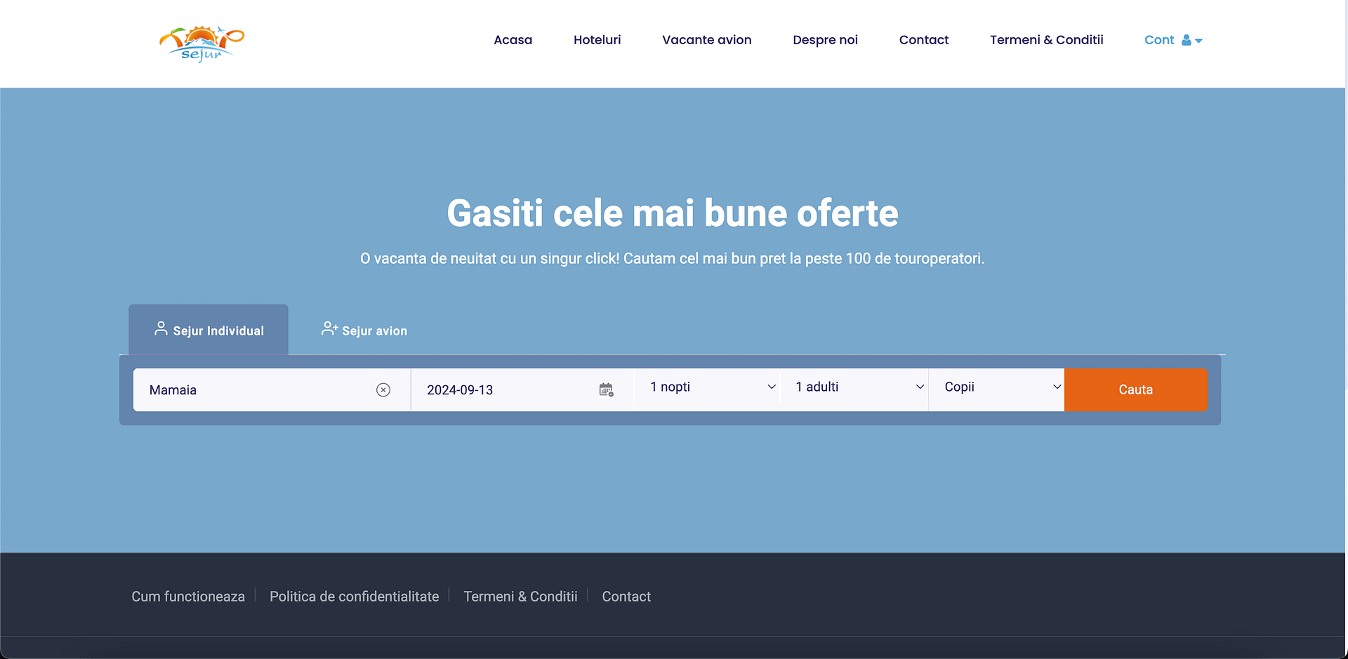 TopSejur screenshot 1